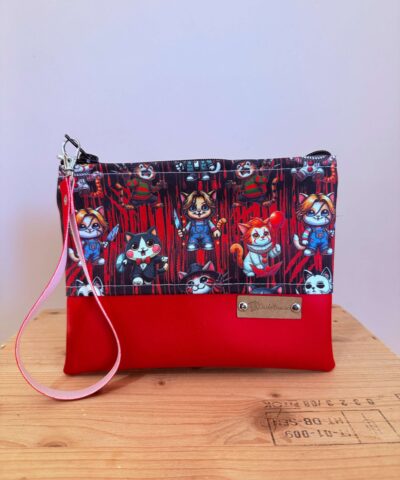 Portatutto grande "Gatti killer" + rosso