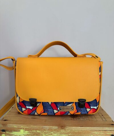 Borsa Mini Raccomandata "Afro" + giallo