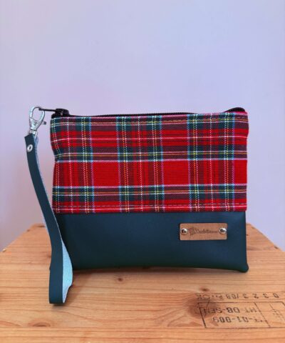 Portatutto grande "Tartan" + verde bosco
