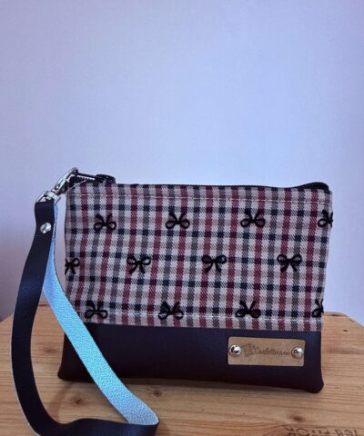 Portatutto Piccolo_Tartan e fiocchetti + testa di moro